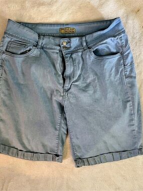 Wax Jean Butt I Love You Cuffed Denim Shorts Blue 3XL